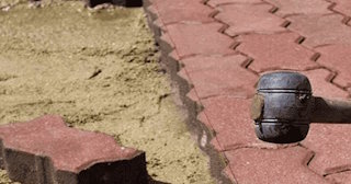 Укладка плитки на песок в Ельце в октябре