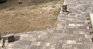 Профессиональная укладка тротуарной плитки на клей в Ельце в октябре