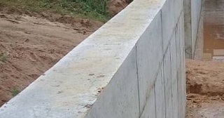 Строительство подпорной стенки из бетона в Ельце в октябре